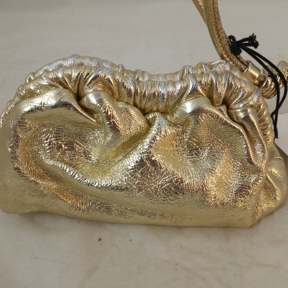 Mansur Gavriel Gold Wristlet Clutch - Picture 2 of 9